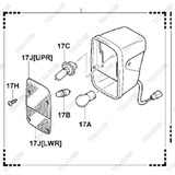 (17C) Bóng đèn pha 56546-23600-71 (12V-55W-H3)