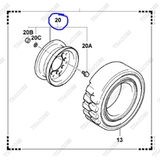 (20) Bộ la zăng bánh trước 44409-20541-71 (2b)