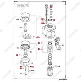 (Kit 01K) Bộ phớt van bót lái 04455-10050-71 (Có SAS)
