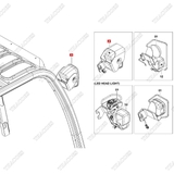 (17) Cụm đèn pha trái 56550-23321-71