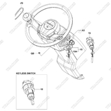 (15) Ổ khóa khởi động 57590-23333-71