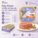 Pate Plaisir vị Gà và rau củ cho chó trưởng thành (100g-300g)
