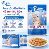 Pate sốt viên Plaisir Hỗ trợ tiêu hóa cho mèo vị gà 85g