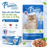 Pate sốt viên Plaisir Hỗ trợ tiết niệu cho mèo vị cá 85g