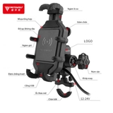Gía đỡ điện thoại chống rung Motowolf chính hãng