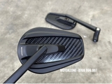 Gương chiếu hậu oval Magazi vân carbon