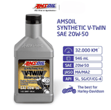 Nhớt Amsoil V-Twin 20W-50 cho Harley Nightster 975 / Sportster S 1250 / Pan America 1250