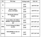 Bạt phủ che xe máy Motowolf chính hãng