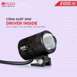 Đèn trợ sáng bi cầu mini Kenzo X100 V3 mẫu 2025