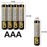 Pin Tiểu GP Supercell AAA GP24PL-2S4 (VỈ 4 Viên)