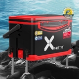 Thùng câu XSamtin 3600A 36L có chân địa hình + Tựa lưng