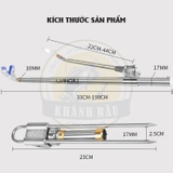 Gác Cần Inox Lianqiu 2m1 ( Cắm Đất + Gài Thùng )