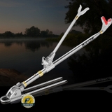 Gác Cần Inox Lianqiu 2m1 ( Cắm Đất + Gài Thùng )