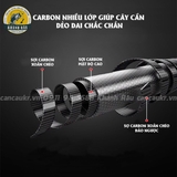 Gác cần vòng ngọc cao cấp 1m - 1m9 - ( Đỏ - Đen )