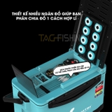 Thùng câu Xsamtin 3600A tựa lưng Mẫu 2021