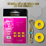 Vỉ Khóa Số 9 Và Vòng Cao Su Tag Fishing