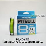 Dây Dù PE X8 Pitbull Shimano M68R 200m