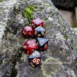 Blood Ruby DnD Dice Set, Polyhedral dice, D&D dice