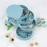 Hộp xoay 4 tầng hình giọt nước - xanh