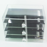 Hộp khuyên tai 2 ngăn mica