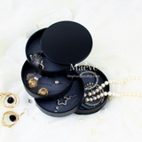 Hộp xoay 4 tầng hình tròn - đen