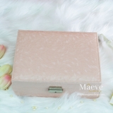 Hộp khoá gương tròn - hồng