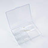 Hộp nhựa trong suốt có nắp - trắng