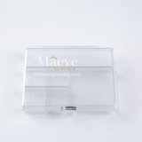 Hộp nhựa trong suốt có nắp - trắng