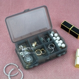 Hộp nhựa trong suốt có nắp - xám