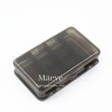 Hộp nhựa trong suốt có nắp - xám