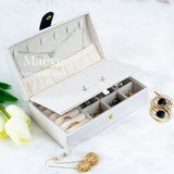 Hộp trang sức du lịch - trắng