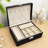 Hộp khoá chữ nhật 2 tầng - đen