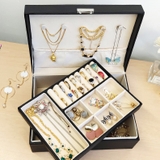 Hộp khoá chữ nhật 2 tầng - đen