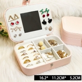 Hộp gương bát giác nhỏ - hồng