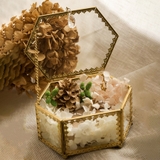 Hộp kính lục giác ren hoạ tiết