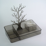 Giá treo hình cây đế khay tiện dụng - xám