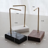 Giá treo chữ L đế cẩm thạch - trắng