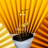 Giá treo chữ L đế cẩm thạch - đen