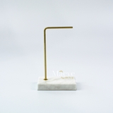 Giá treo chữ L đế cẩm thạch - trắng