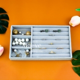 Khay xám nhung Sponge