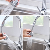 Đầu gắn vòi rửa chén kèm dây inox LANKA xoay 360 độ tiện dụng