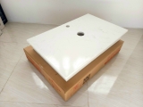 Mặt Bàn Lavabo Đá Trắng Vân Mây Nhân Tạo LANKA BĐLB02