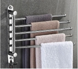 Kệ treo khăn Inox 304 cao cấp MK50 - Thanh treo khăn nhà tắm đa năng xoay 180 độ
