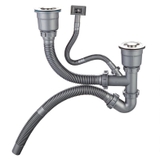 CHẬU RỬA CHÉN 2 HỘC VẮT DAO INOX 304 LANKA