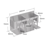 Kệ để bàn chải dán tường inox 304 KBC06