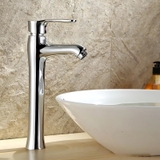 Vòi Lavabo Tròn cao 30cm Đồng Thau Lanka LBL10