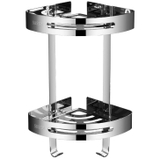 KỆ GÓC ĐÔI ĐỂ VẬT DỤNG NHÀ TẮM INOX 304 MÃ E02