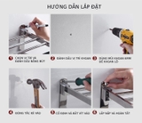 KỆ TREO KHĂN PHÒNG TẮM INOX 304 MÃ B01