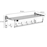 KỆ TREO KHĂN PHÒNG TẮM INOX 304 MÃ B00