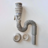 Ống Xả Lavabo Chống Mùi Nhấn Xả Nắp Sứ - Xi Phông Thoát Nước Chậu Rửa Mặt